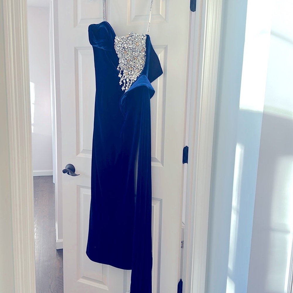 Portia & Scarlett Cobalt Velvet Dress